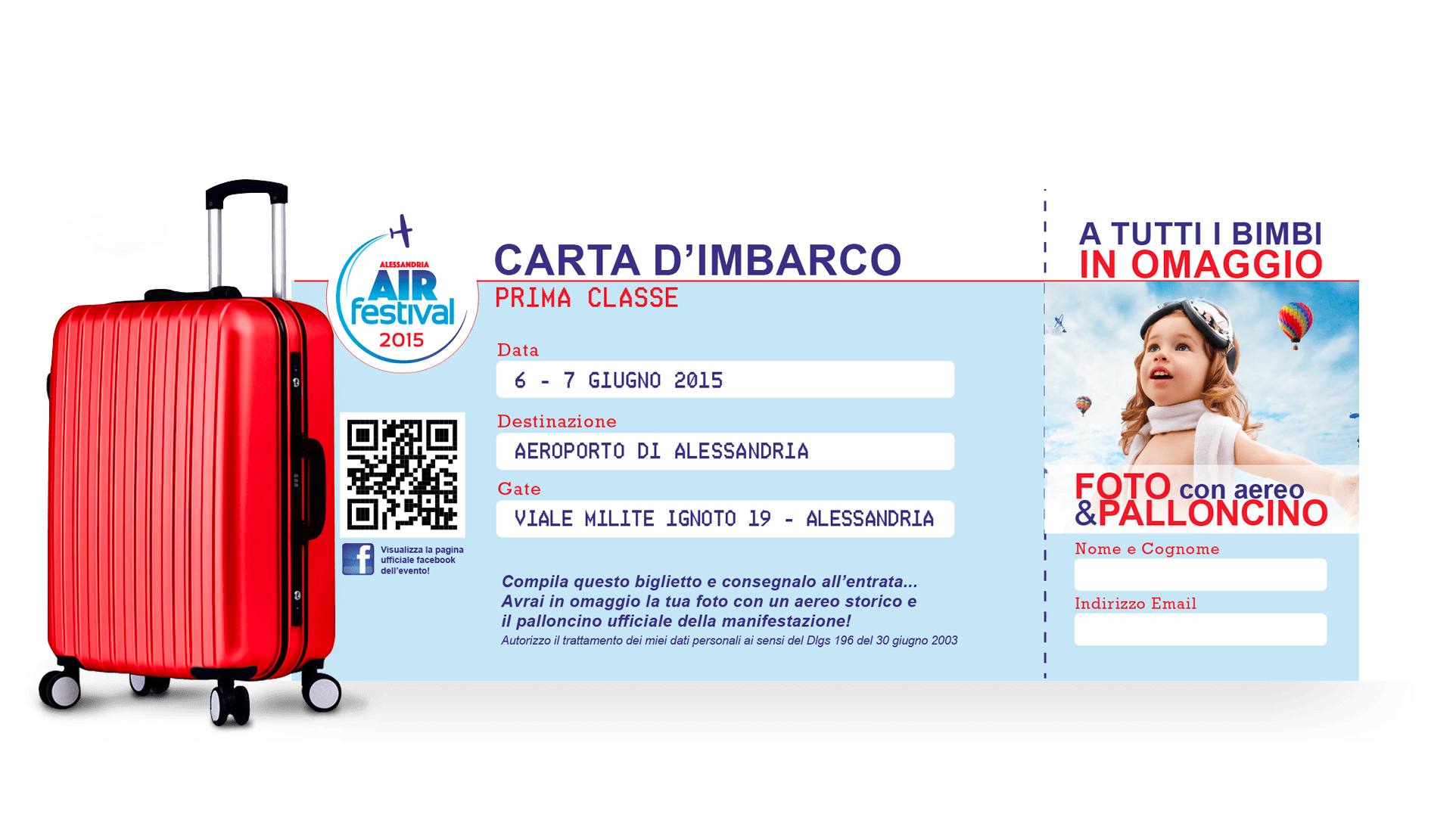 Air Festival Ticket Invitations Design