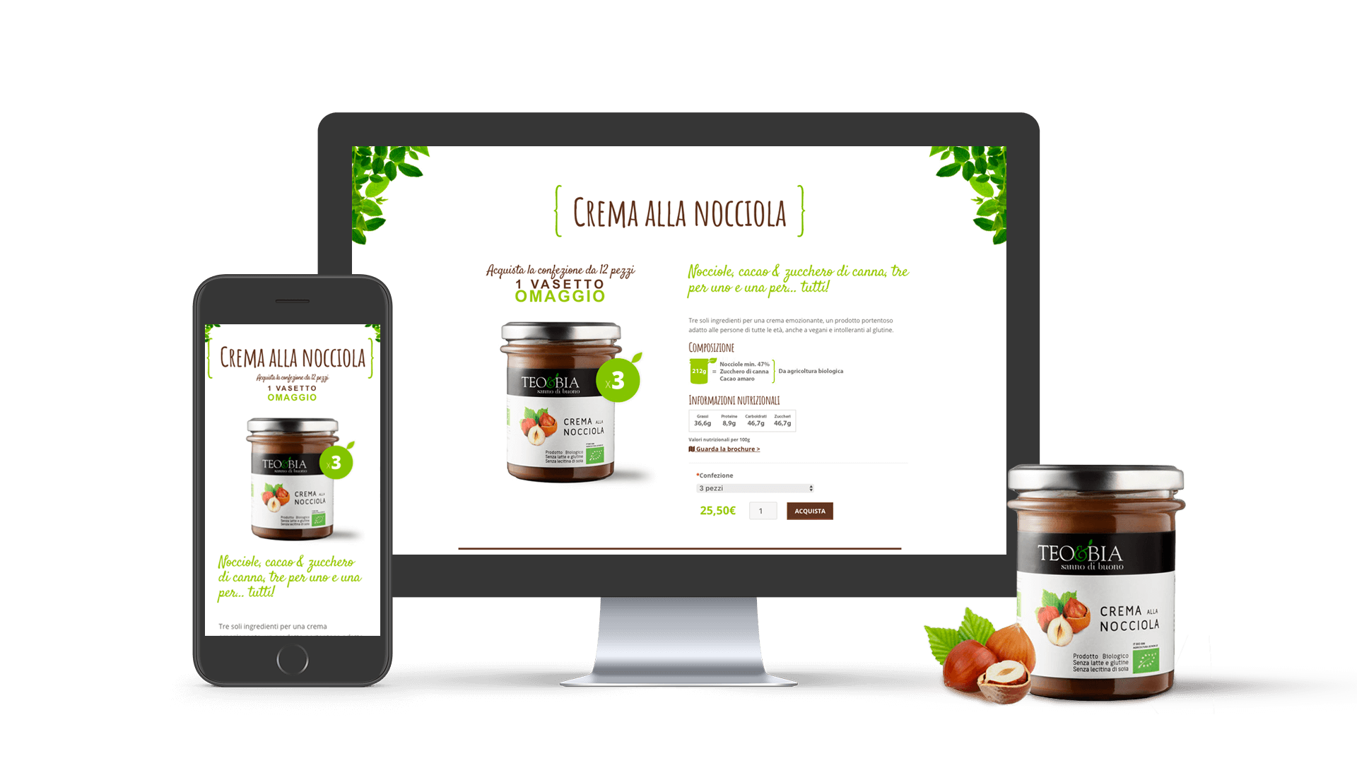 Food ecommerce responsive website design